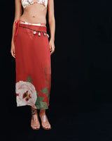 SIR THE LABEL - FLORIAN MIDI SKIRT - WILDFLOWER FLORAL