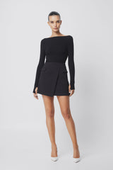 MOSSMAN - ON MY WAY SKIRT - BLACK