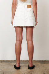 BAYSE - SIERRA DENIM MINI - GEISHA WHITE
