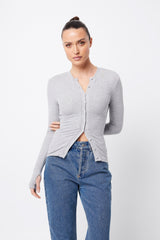 MOSSMAN - LYON CARDIGAN - GREY MARLE