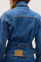 BAYSE - VIOLET DENIM JACKET - DENVER BLUE