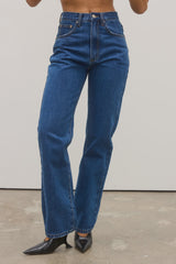 BAYSE - HEIDI HIGH WAISTED JEANS - DENVER BLUE