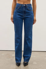 BAYSE - HEIDI HIGH WAISTED JEANS - DENVER BLUE
