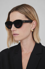 ANINE BING - ALBA SUNGLASSES - BLACK