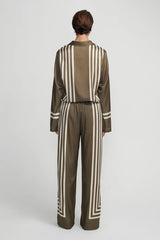 HANSEN & GRETEL - EMPRESS PANT - MOSS STRIPE
