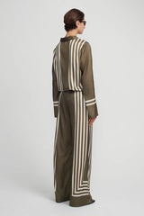 HANSEN & GRETEL - EMPRESS PANT - MOSS STRIPE