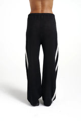 SUMMI SUMMI - KNIT PANT - BLACK / CREAM STRIPE