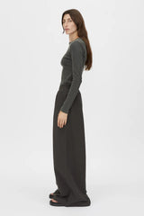 CAMILLA AND MARC - ABEL MONOGRAM LONG SLEEVE TOP - CHICAGO GREY