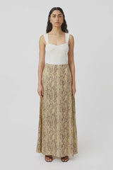CAMILLIA & MARC - BARBICAN SKIRT - SNAKE PRINT