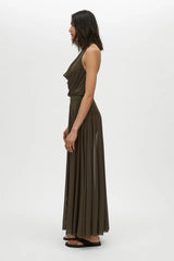 CAMILLA AND MARC - LOOM 2.0 SKIRT - DARK KHAKI