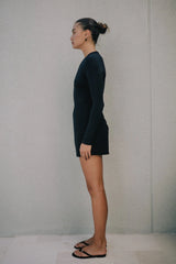 RAEF THE LABEL - NIA LONG SLEEVE TOP - BLACK