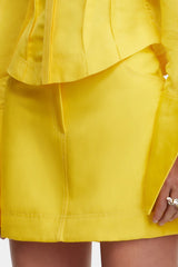 ACLER - GARDIE MINI SKIRT - CITRINE YELLOW