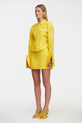 ACLER - GARDIE MINI SKIRT - CITRINE YELLOW