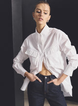 MOSSMAN - TUDOR SHIRT - WHITE