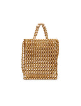 LA TRIBE - GIA BEADED TOTE BAG - NATURAL