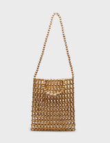 LA TRIBE - GIA BEADED TOTE BAG - NATURAL