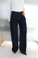 BAYSE - AVERY MID RISE JEAN - DARK INDIGO