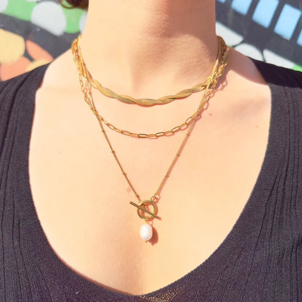 EVER JEWELLERY - LANEWAY CHAIN NECKLACE - GOLD