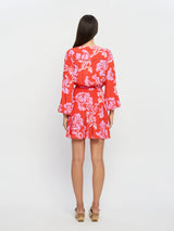 KIVARI - OLINA TIE FRONT MINI DRESS - OLINA