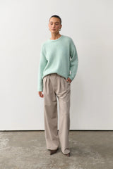 RAEF THE LABEL - OLIVIA WIDE LEG PANT - OYSTER GREY