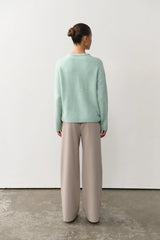 RAEF THE LABEL - OLIVIA WIDE LEG PANT - OYSTER GREY