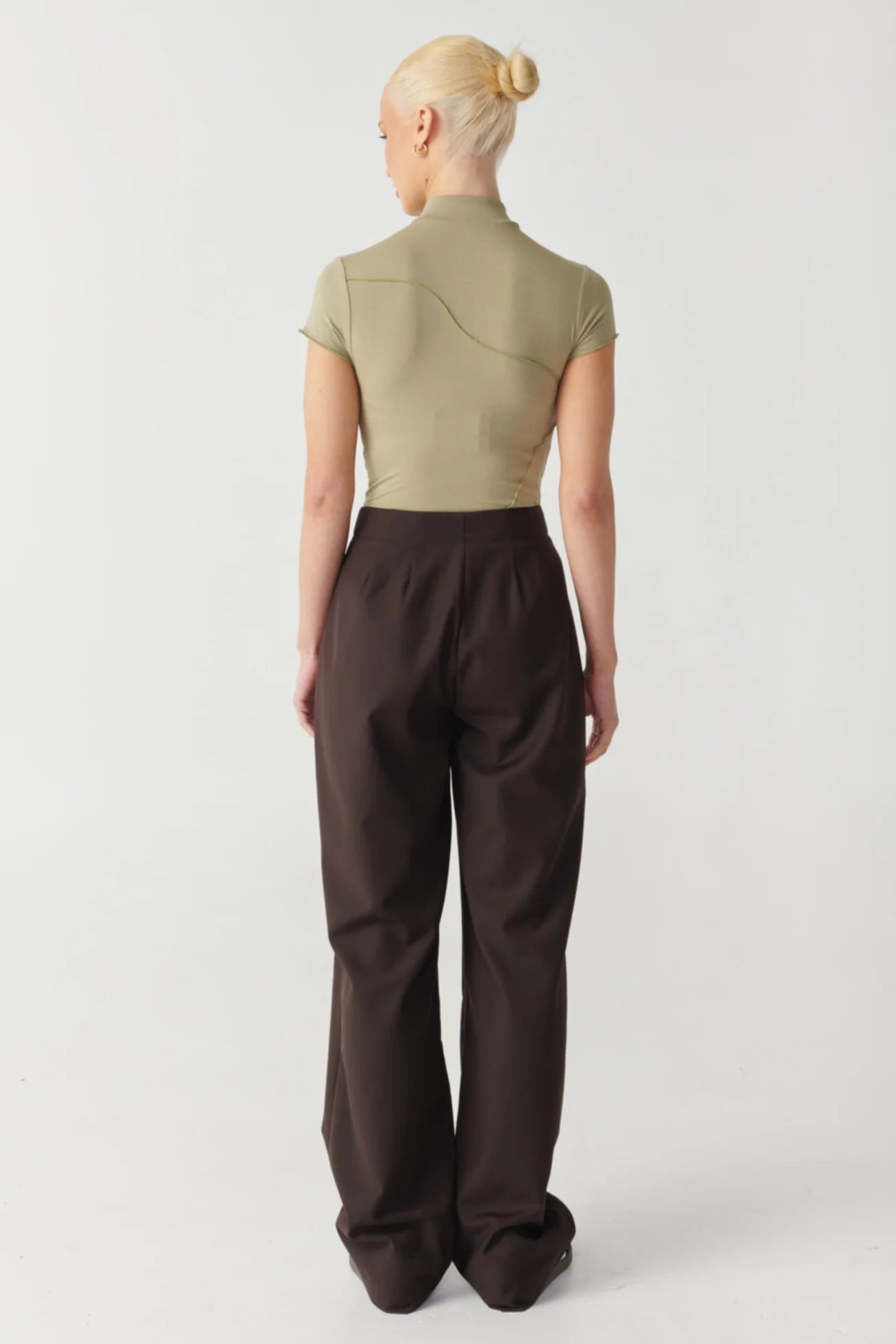 RAEF THE LABEL - ASHER WIDE LEG PANT - ESPRESSO