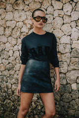 RAEF THE LABEL - RAEF JERSEY LS TOP - BLACK