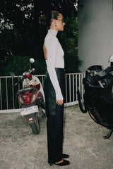 RAEF THE LABEL - SASHA VEGAN LEATHER PANT - BLACK