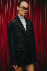 RAEF THE LABEL - NOAH BLAZER - BLACK