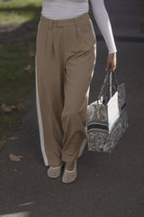 RAEF THE LABEL - ADDISON PANT - CAMEL/WHITE