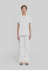 VIKTORIA & WOODS - V&W CUT OUT TEE - IVORY