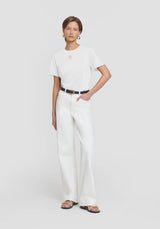 VIKTORIA & WOODS - V&W CUT OUT TEE - IVORY