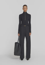 VIKTORIA & WOODS - V&W RIB TURTLENECK - BLACK