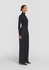 VIKTORIA & WOODS - V&W RIB TURTLENECK - BLACK