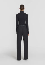 VIKTORIA & WOODS - V&W RIB TURTLENECK - BLACK
