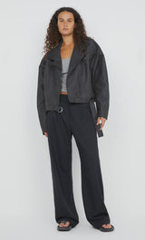 BEC & BRIDGE - DAVIE BOMBER - WASHED BLACK