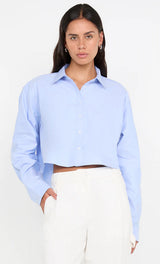 BEC & BRIDGE -VERA SHIRT - CHAMBRAY BLUE