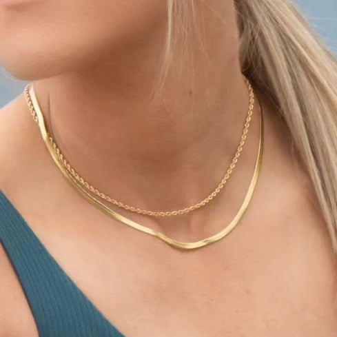 EVER JEWELLERY - SIDEWALK CHAIN NECKLACE - GOLD