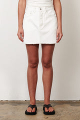 BAYSE - SIERRA DENIM MINI - GEISHA WHITE