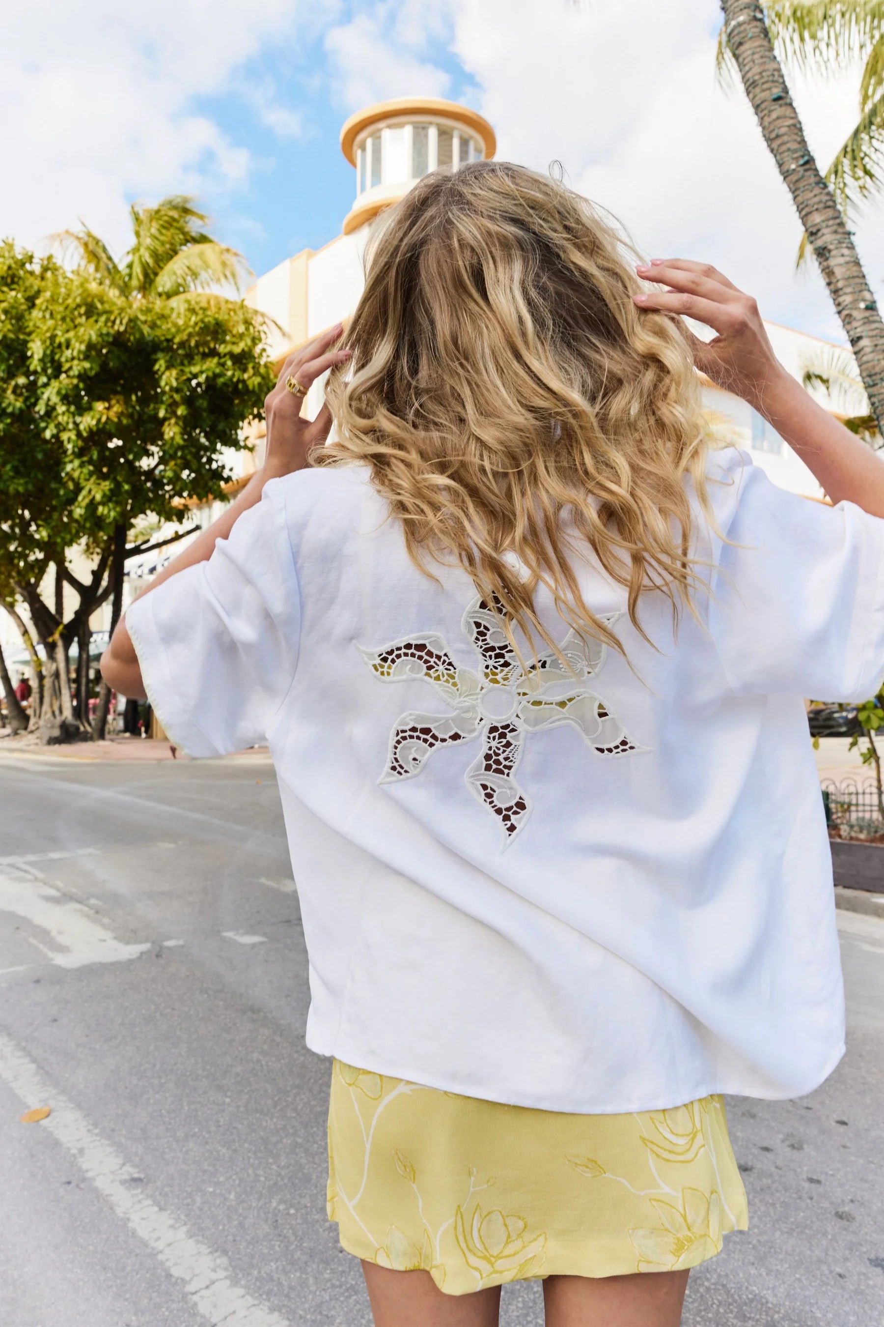 SUMMI SUMMI - SS ANGLAISE SHIRT - WHITE
