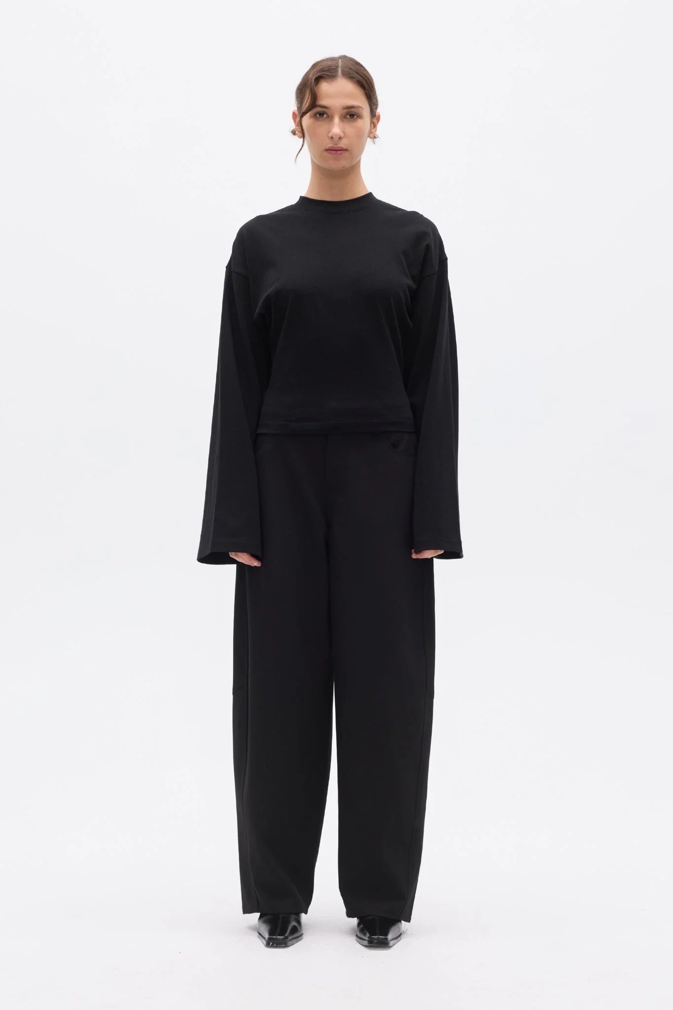 BAYSE - LEX LONG SLEEVE T-SHIRT - BLACK