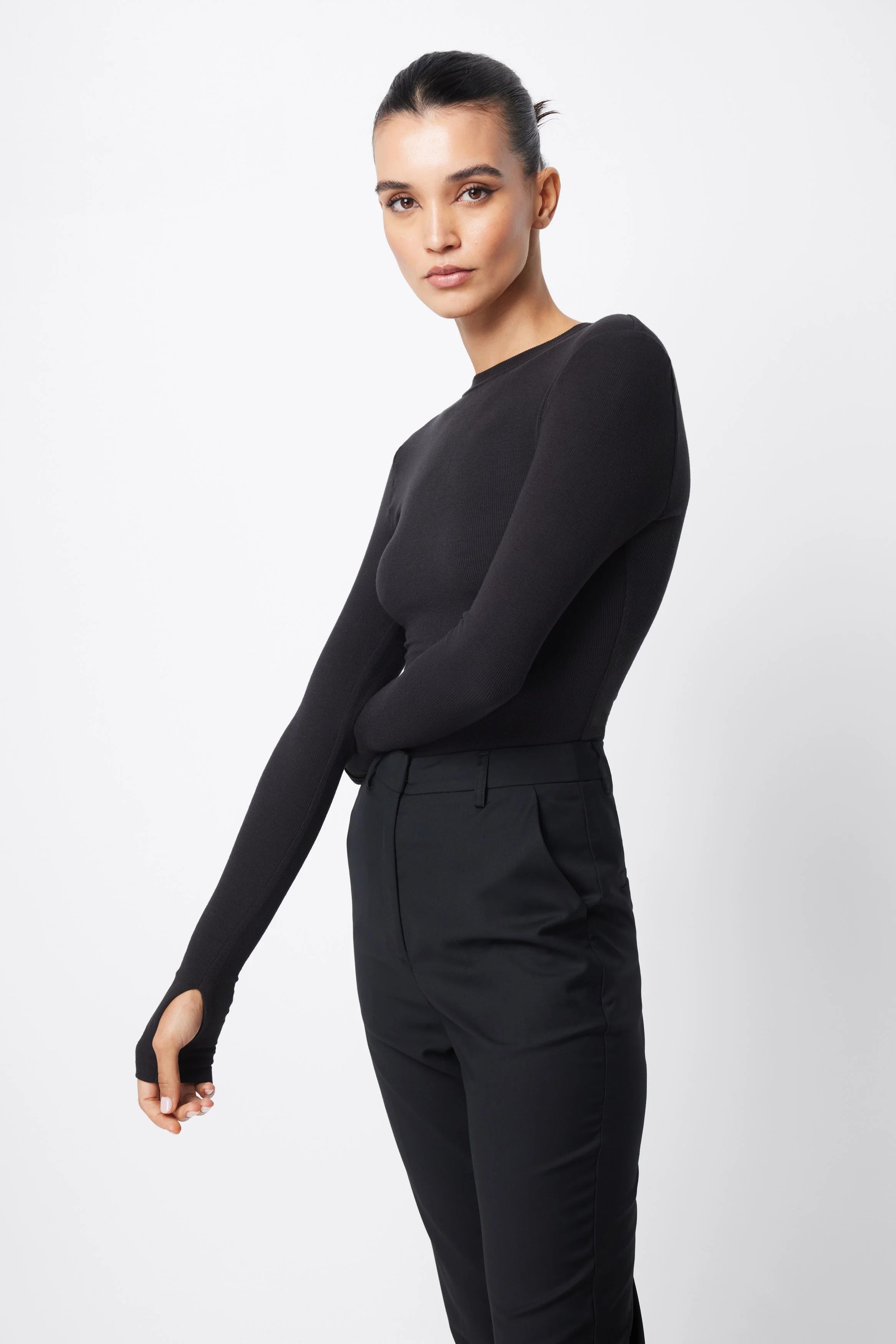 MOSSMAN - THE BROOKLYN TOP - BLACK