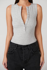 BAYSE - AURORA BODYSUIT - GREY MARLE