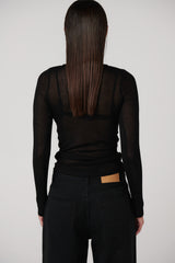 BAYSE BRAND - XAVIER BUTTON TOP - BLACK