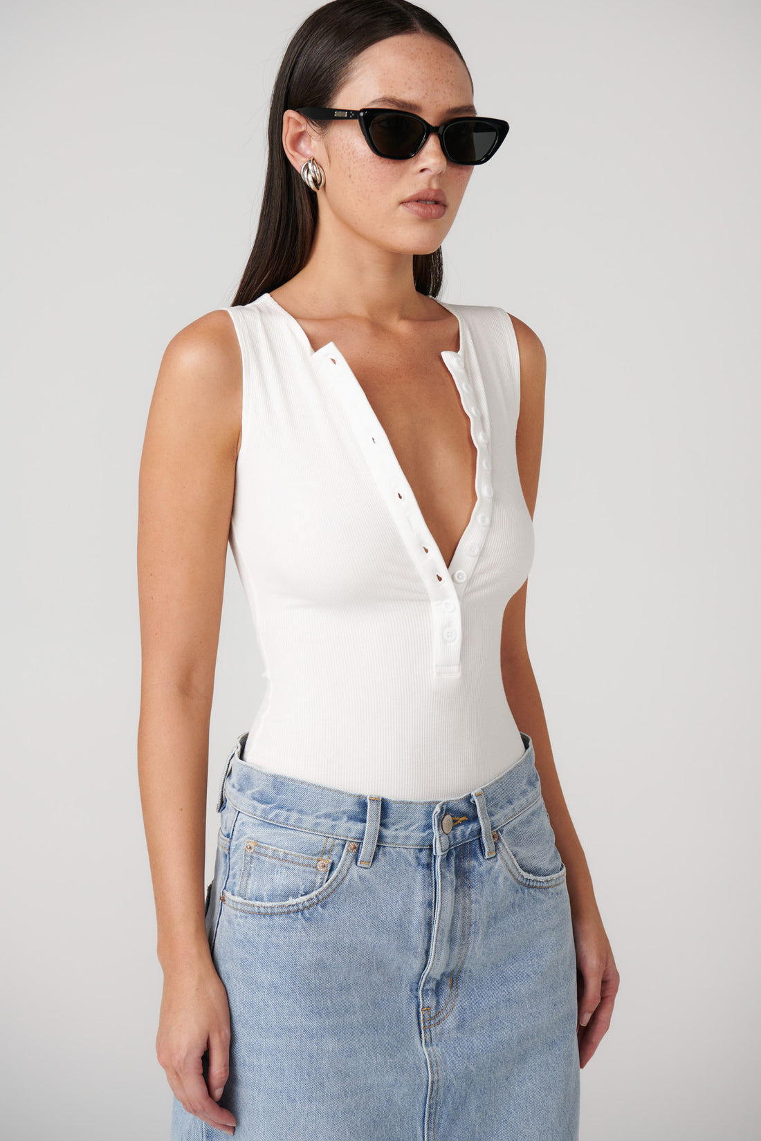 BAYSE - AURORA BODYSUIT - WHITE