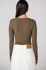 BAYSE - LARA BODYSUIT - KHAKI