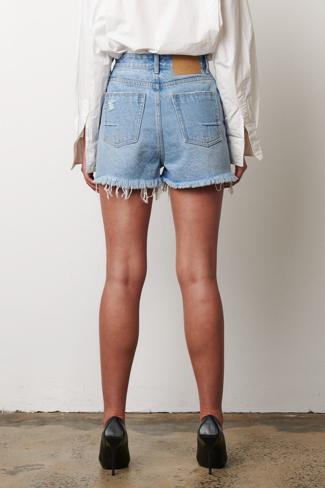 BAYSE - MALIBU DENIM SHORT - HOLLYWOOD BLUE