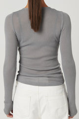 BAYSE BRAND - XAVIER BUTTON TOP - ALLOY