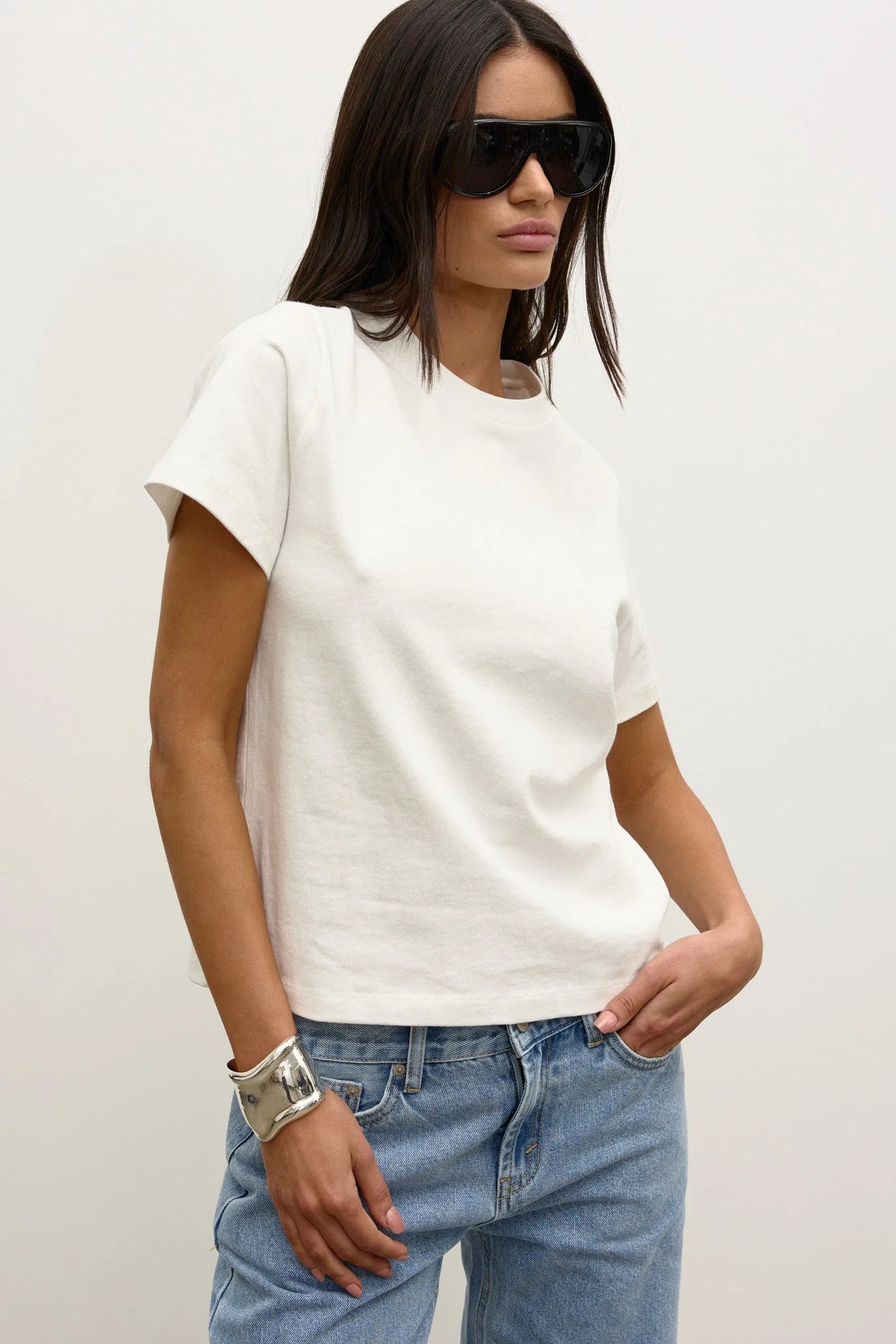BAYSE - TESS T-SHIRT - WHITE