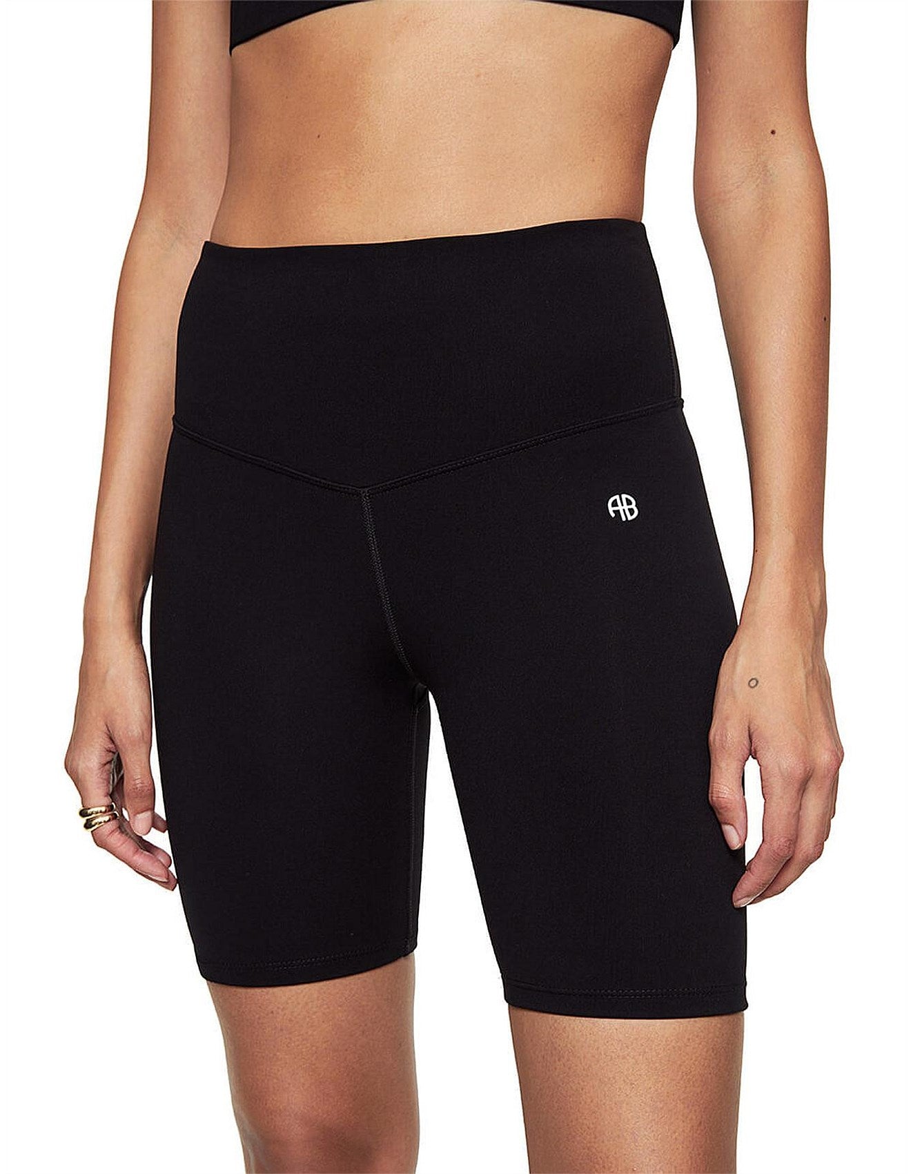 ANINE BING - BLAKE BIKER SHORT - BLACK